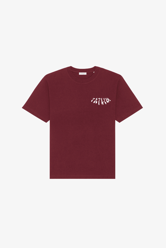 Burgundy Tatlim Drip T Shirt