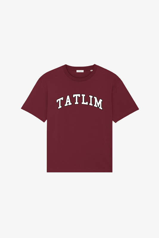 Burgundy Tatlim College T Shirt