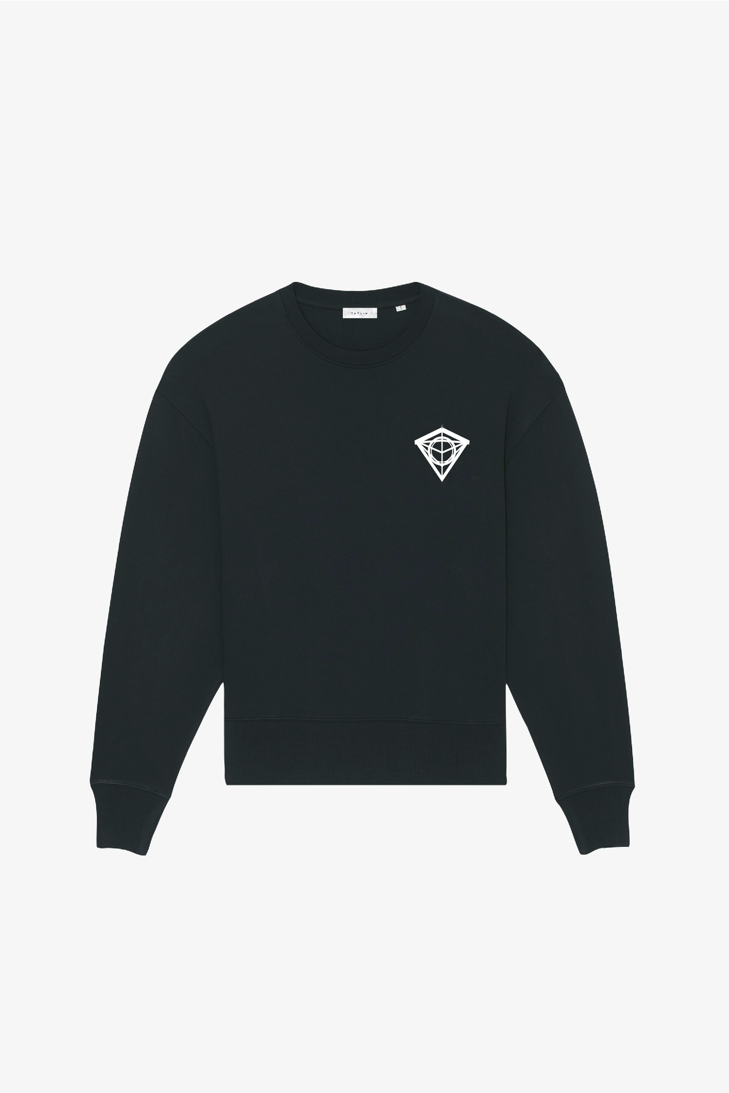 Classic Black Oversized Diamond Sweatshirt