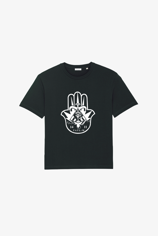 Black Hamsa Hand T Shirt